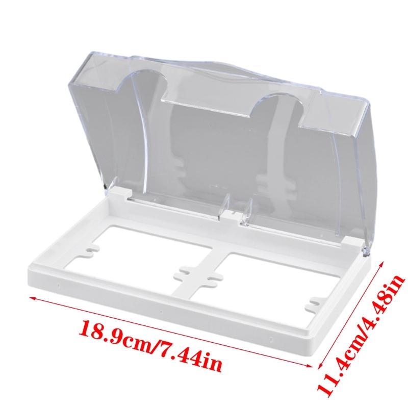 86 Type 2 Gang Outdoor Socket Waterproof Box Plastic Electrical Outlet Cover Receptacle Protectors Socket Case Box