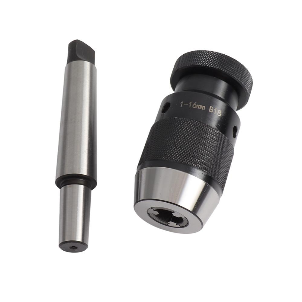 

MT3-B18 Taper Arbor Lathe Chuck 1-16mm Capacity Drill Press Chuck Drilling Machines
