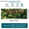 2D Natural Jungle Greenery Fence Backdrop, 10x6ft Plant Wall Background for Garage Door & Party Decoration