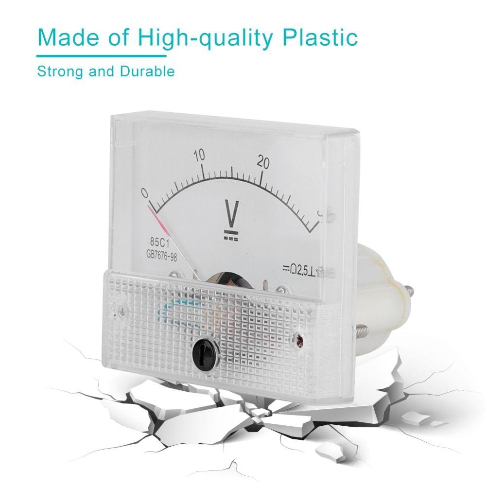 Practical DC 0-15V/30V Voltmeter Analog 2.5 Accuracy 85C1 Model DC Voltmeter Analog Panel Voltage Electrical Measurement