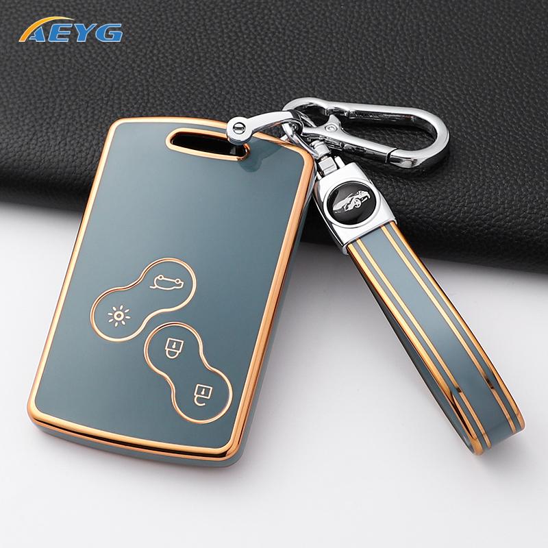 Soft Tpu Car Key Case Cover Shell Fob For Renault Duster Captur Clio Logan Megane Koleos Scenic Nema Fluence Zoe Accessories Bag