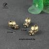 Handmade Brass Retro Biochemical Gas Mask Skull Head Beads Figurines Key Chain Pendant Trinkets Punk Men Car Keychain Hanging
