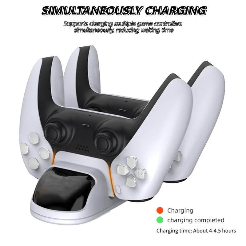 Charging Dock with Double Slot for P5 Controller Charging Stand With LED Light Quick Charging Stand For Gamers