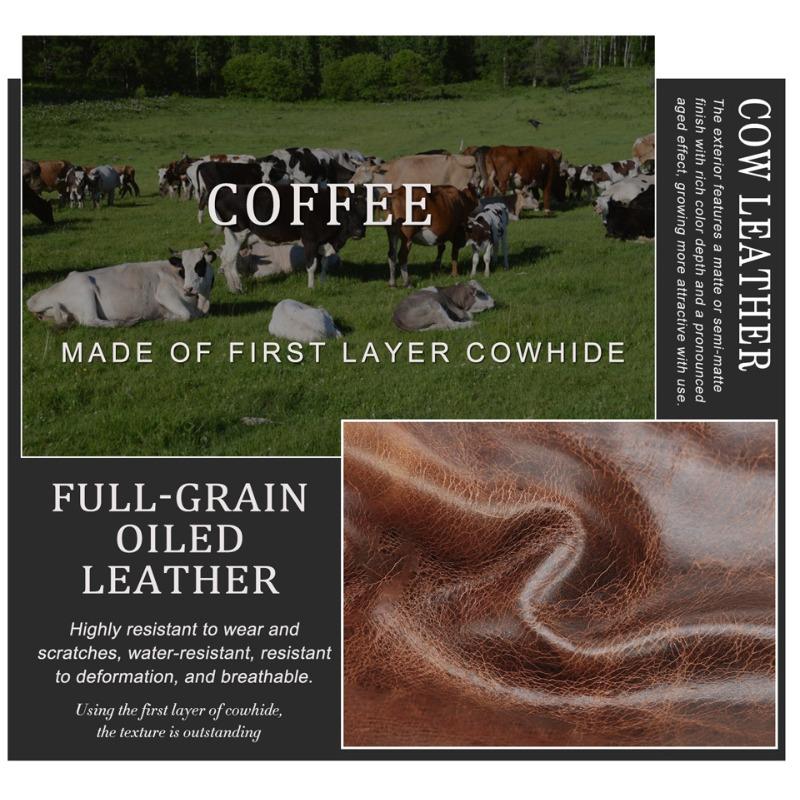 Full Grain Vintage Leather Card Holder RFID Blocking Slim Zipper Coin Pocket