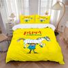 Pippi Långstrump Poster Print 3Pcs Bedding Set,Duvet Cover with 2 Bedro,Pillowcase Home Birthday Gift