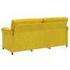 3 Seater Sofa Yellow 198 x 83 x 95 cm Velvet