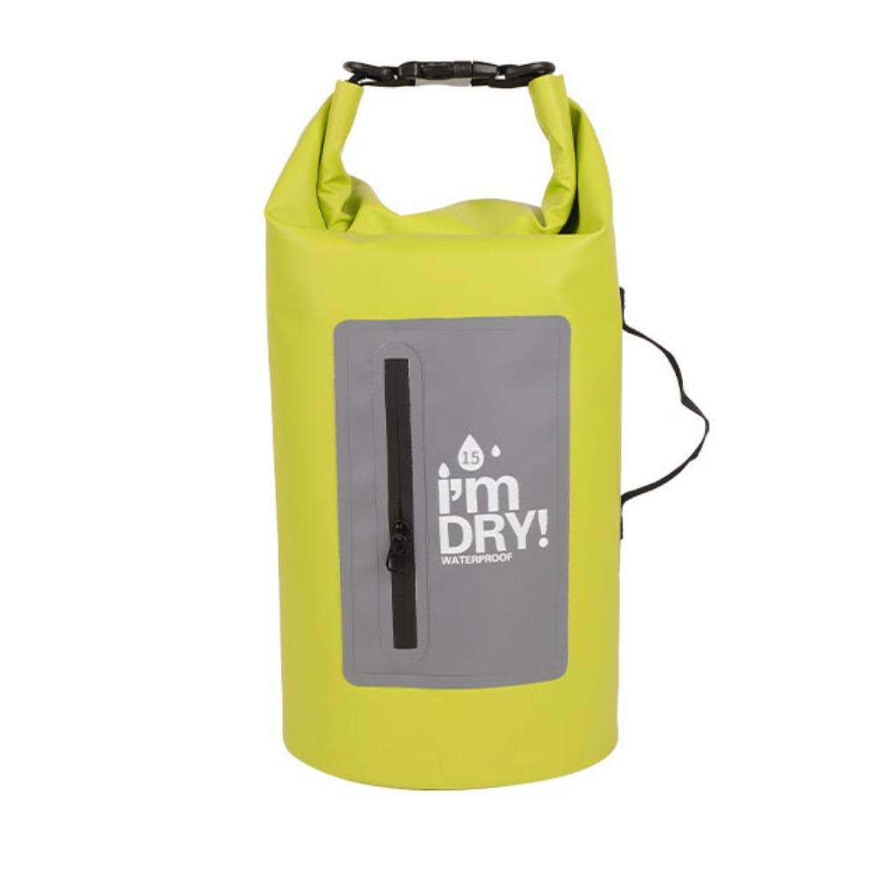 10/15L Waterproof Dry Bag Large-Capacity Beach Backpack Swimming Bucket Bag Swimming Pool