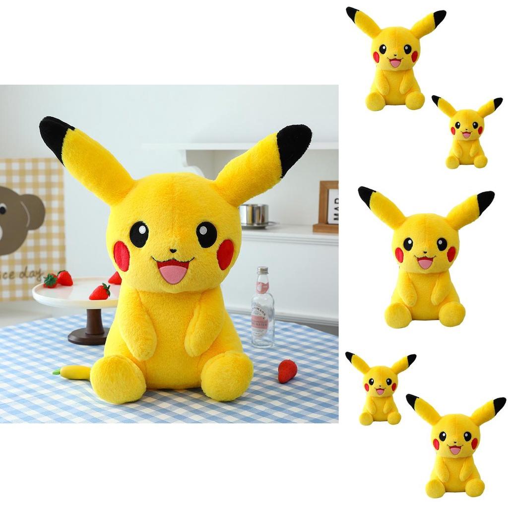 Large Yellow Pikachu Plush Toy Soft And Cuddly Stuffed Animal For Kids Ideal Birthday Gift
