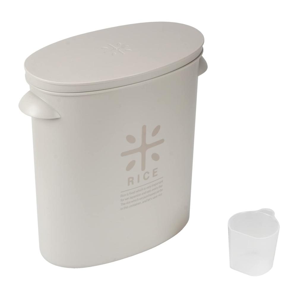 Liberty Corporation Rice Rice 5kg Holds Rice in Rice Warm Style Storage Bin, Container, Capacity, Bag, Stocker, Gray, LD-244