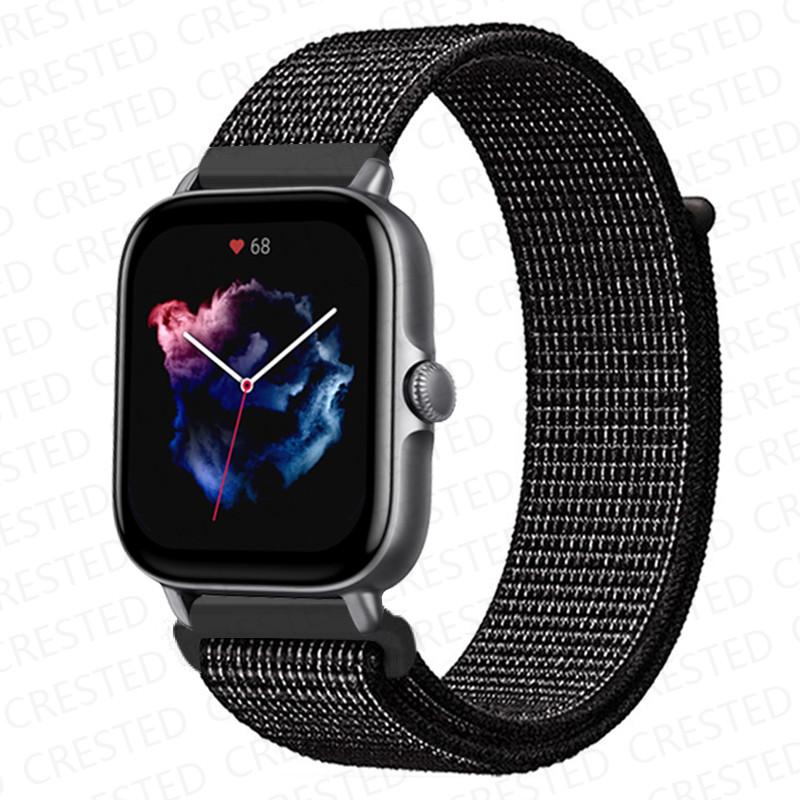20mm 22mm Watch Band For Amazfit GTS/2/2e/4/3/mini GTR 4/2/3/Pro 47mm stratos 3 Nylon Bracelet pulseira correa Amazfit bip strap