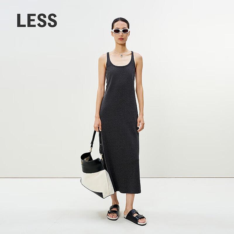 

LESS 2025 Summer A-line Strap Maxi Dress XL