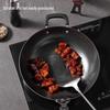 COOKER KING 32cm Cast Iron Non-Coated Stir-Fry Wok