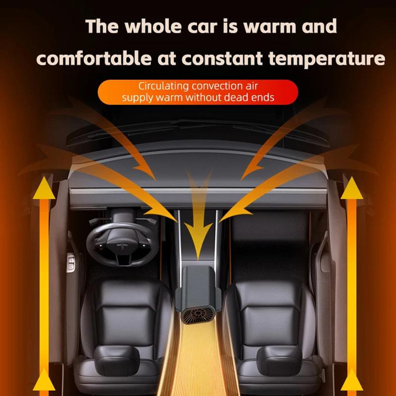 Winter Car Heater Fast Heating 12V Portable Electric Heated Fan Windshield Defogging Heating Cooling For Car SUV Travel Camper