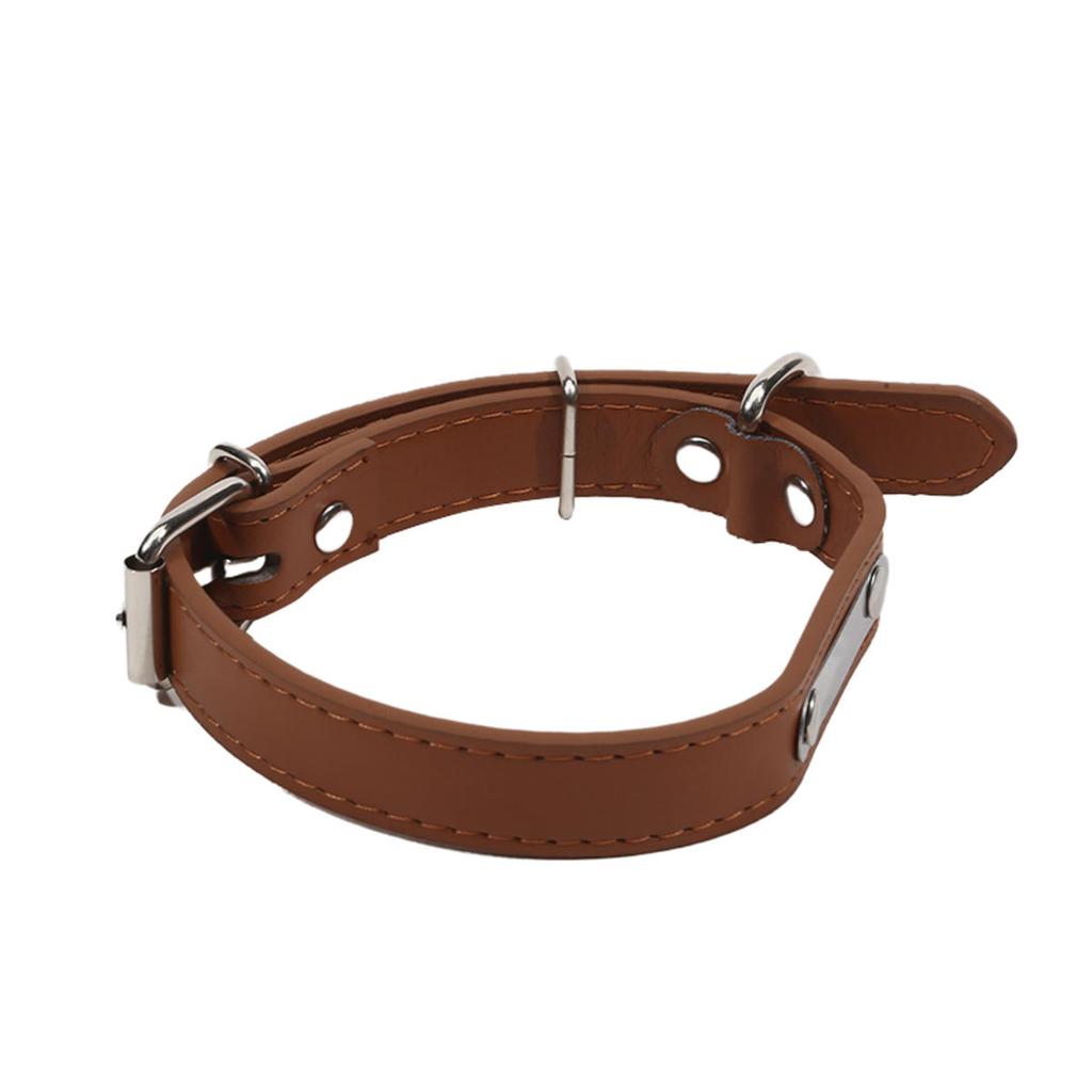 Dog Collar Adjustable Anti-lost Solid PU Puppy Kitten Collar Necklace For Small Medium Large Dogs Puppys Cats Pet Supplies