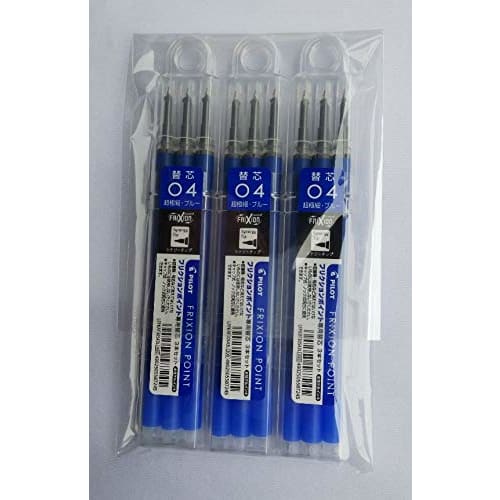 Pilot Friction Point Knock 04 Special Refill 3 Pieces Blue LFPKRF30S43L X 3 Set of 3
