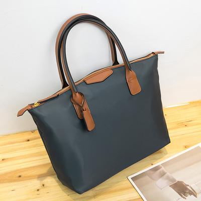Bolso ligero de viaje de nailon con diseño de bola de masa hervida para mujer, bolso de mamá de gran capacidad, bandolera bajo el brazo, de tela Oxford.
