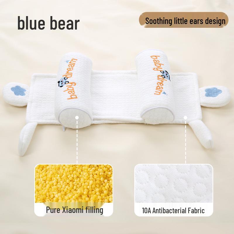 Adjustable Newborn Pillow: Anti-Flat Head Shaping for 0-6 Months Pillowcase Only—31*16*1cm