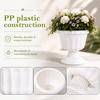 Garden Planter Pot 4 Pcs Plastic Urn Planters Large 12 Inch Outdoor Pots Traditional Round Classic Flower Pots for Wedding Party Event