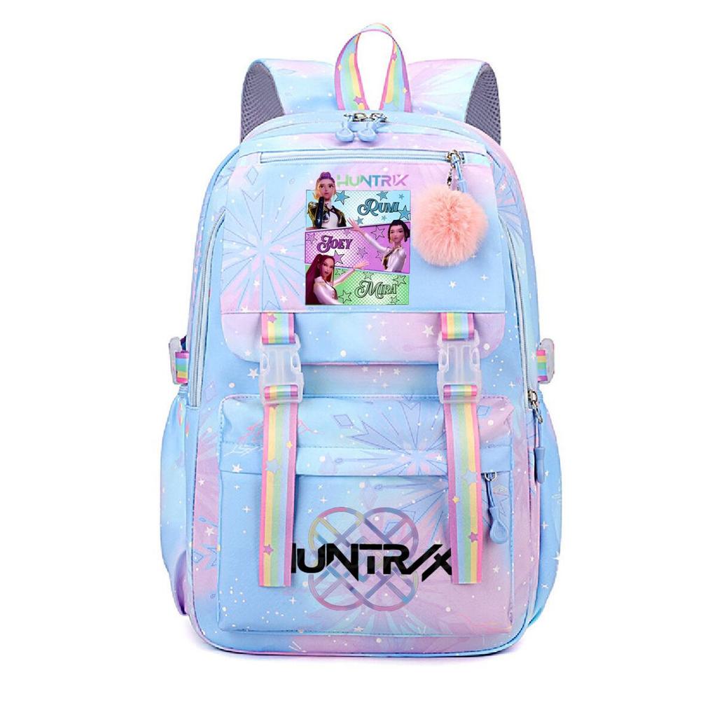 Animation Cartoon Peripheral Printing Korean Version Trend Burden Reduction Backpack Large Capacity Student Leisure Bag
