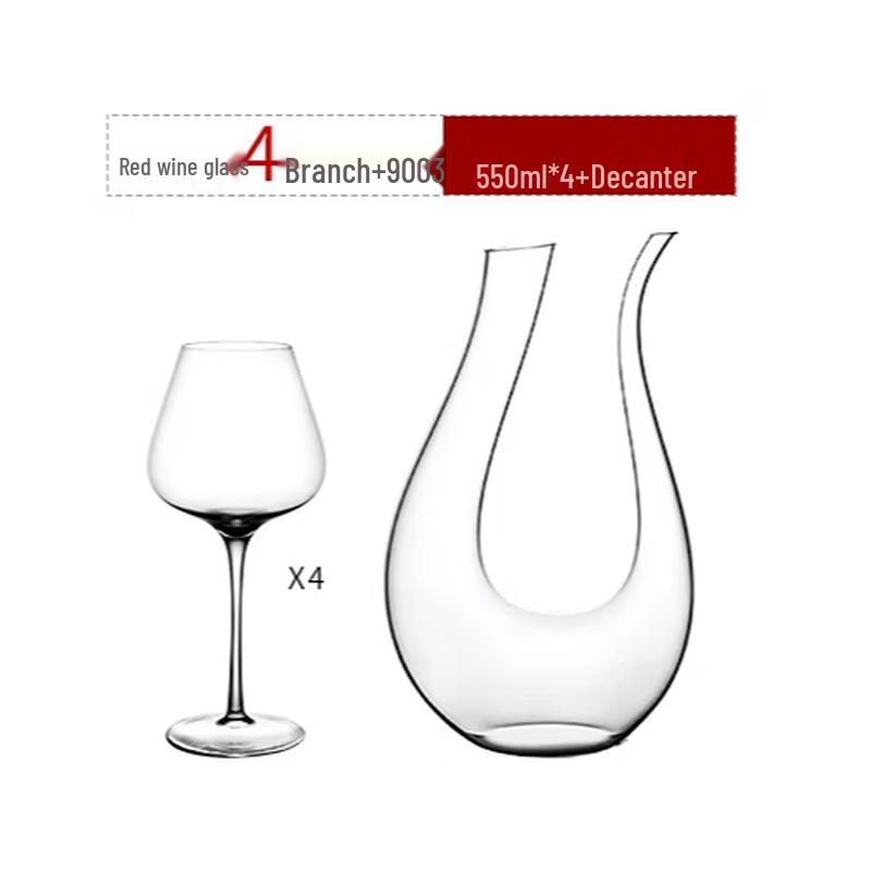 Jiebangda European Red Wine Glass Set with Decanter