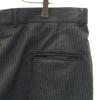 80s Vintage Striped Pattern Slacks Pants Charcoal Gray TALON ZIP Men's Used
