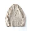 Pure Linen Summer Casual Slim Fit Japanese Style Retro Suit