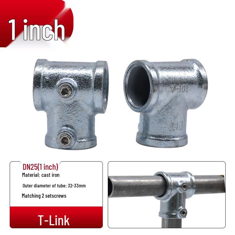4/6-Point Galvanized Pipe Connectors: No-Weld Sunroom Shelf Couplings