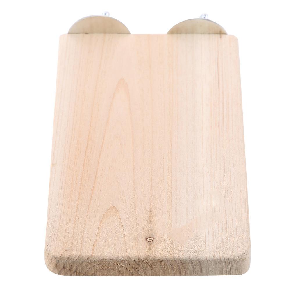 Small Pet Natural Wood Stand Platform Toy Rectangular Wooden Jumping Climbing Springboard Toy