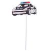 Precut Cartoon Police Car Plane Handcuffs Birthday Cupcake Toppers Decorations