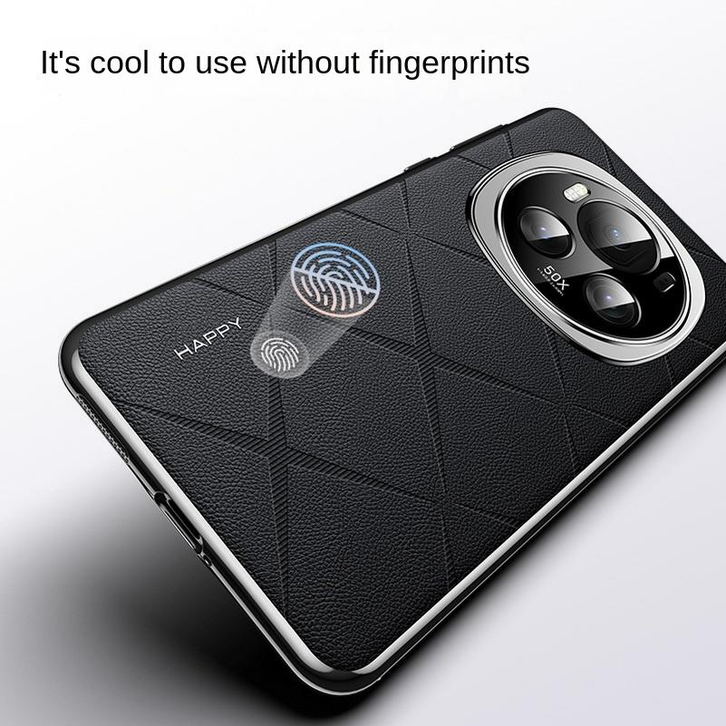 Luxury Business Plain Leather Case for Honor Magic 6 6Pro 6RSR Honor X50 Hard Slim Good Texture Anti-Fingerprint Camera Full Shockproof Protect Cover