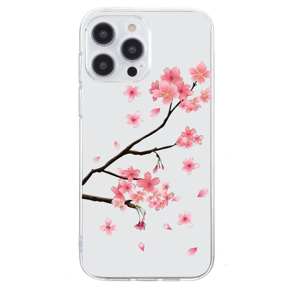 Applicable to iPhone16E mobile phone case Samsung S25 cartoon painted TPU mobile phone case 15Pro leopard print all-inclusive soft case