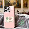 C-Clover  C-Cute L-Lucky-K Phone Case For iPhone17,16,15,14,13,12,11 Plus,Pro Max Magnetic For Magsafe Wireless Charging