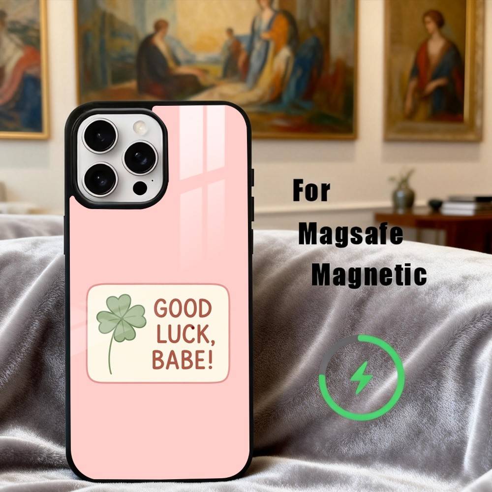 C-Clover  C-Cute L-Lucky-K Phone Case For iPhone17,16,15,14,13,12,11 Plus,Pro Max Magnetic For Magsafe Wireless Charging
