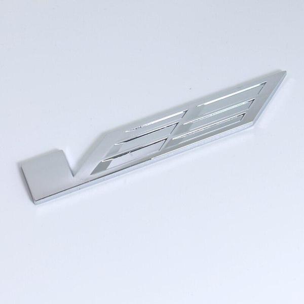 3D Modified Badge Car Badge WTF V Logo Sticker Decals For Cadillac CTs Srx Blus Sts SLs Seville Escalade XT5 Auto Accessories