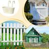 Metal Iron Hanging Flower Pots Wall Mounted Window Box Outdoor Plants Planter Railing Planter Oval Hanging Pot for Fence Garden
