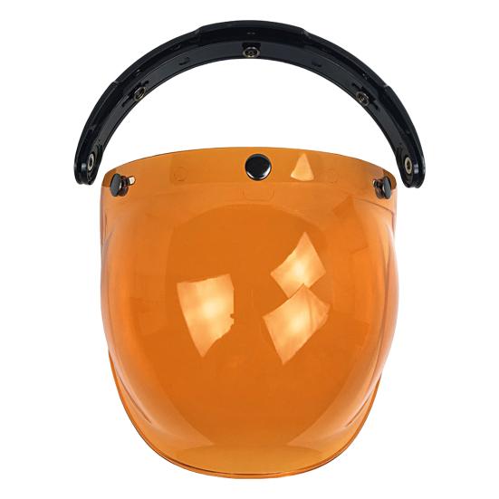 

Линза шлема откидная от солнца в стиле ретро, ​​защита от запотевания, 3 кнопки с ветрозащитным кронштейном, открытая 4