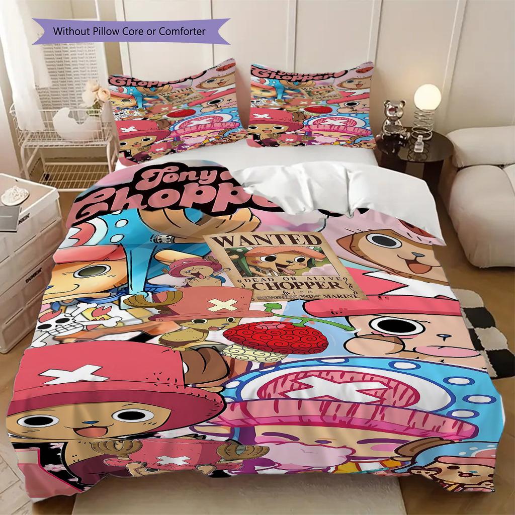Housse de couette douce et confortable Tony Tony Chopper, Ensemble de literie pour enfants Cadeau, Différentes tailles disponibles LXR173
