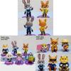 Zootopia Pvc Collectible Figures Set With Articulated Design For Kids And Fans