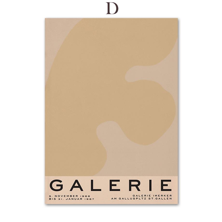 Vintage Flower Market Abstract Line Curve Wall Art Canvas Painting Nordic Posters And Prints Wall Pictures For Living Room Decor