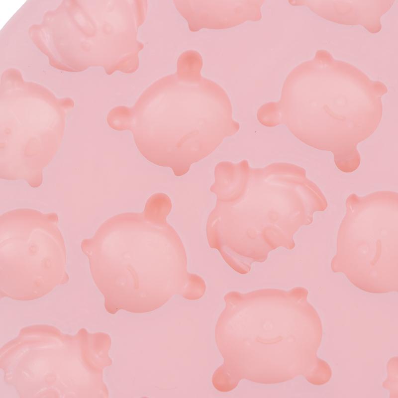 Cartoon Animal Silicone Mold Diy Cute Candy Chocolate Gummy Animal Ice Cube Non-Stick Moulds Kitchen Baking Mold