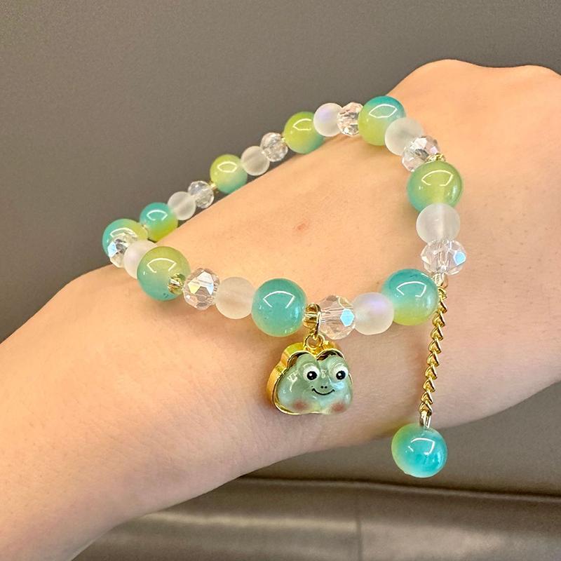 Мультяшный милый браслет Sanrio для девочек Kawaii-браслет Creative Hello Kitty Beaded Bracelet Girl Gifts
