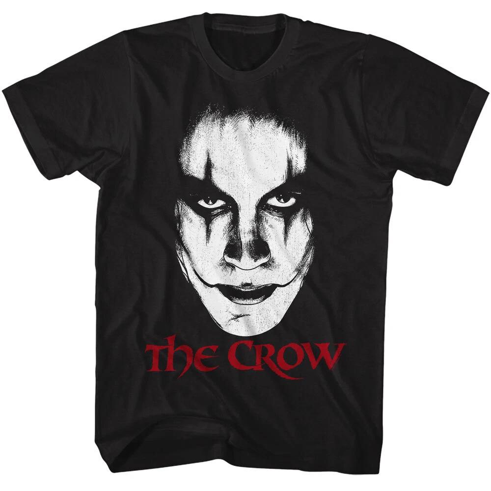 The Crow 94 Movie Eric Draven Crow Face Closeup Brandon Lee Men s T Shirt XL