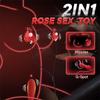 Rose Elektrische Brustwarzenclips Brustwarzenclip Vibrator Paar Erotikspiel Spielzeug Brust Vagina Silikon Vibrator 9 Verschiedene Frequenzen Wasserdicht