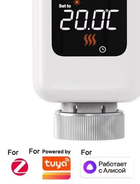 Для Tuya Smarts Home ZigBees Термостатический клапан радиатора, Дистанционный регулятор температуры TRV, Поддерживает Alexas For Google Home China Mainland