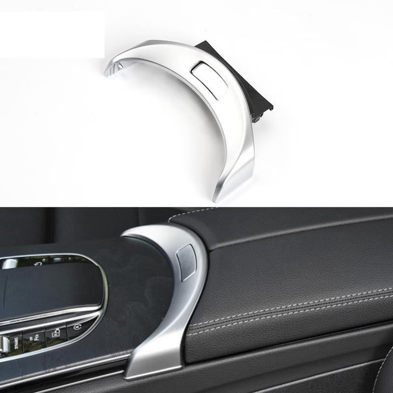 A2056803407 Console Armrest Cover Switch Silver 120mm Central Glove Box Button For Mercedes Benz C 2015-