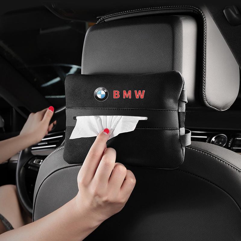 Car Seat Back Hanging Tissue Box Paper Holder for BMW M2 M3 M4 M5 M6 E46 Performance X1 X3 X5 E90 E60 F10 F30