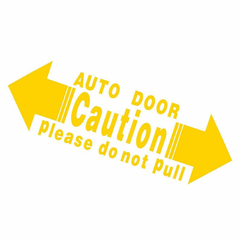 Car Door Stickers Safety Warning Labels Self-Adhesive Decals Do Not Pull Handle Durable Waterproof Universal Fit For All
