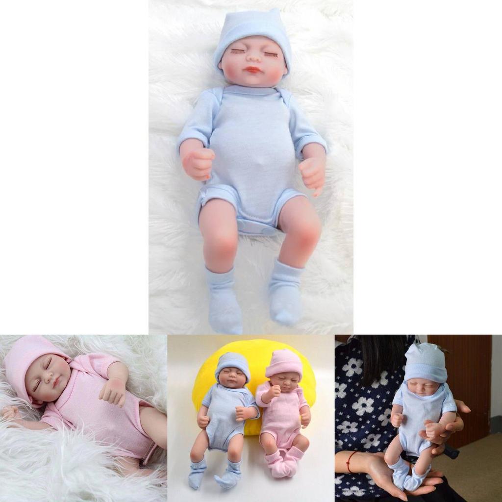 Baby Doll Miniature Realistic Waterproof Silicone And Cloth For Bathtime Play