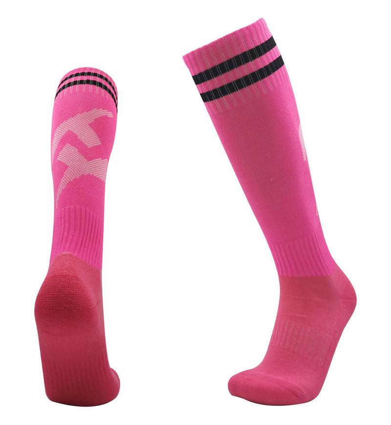 

Men s Long Summer Football Socks: Odor-Resistant, Sweat-Absorbent, Anti-Slip, Wear-Resistant, Breathable Child Size рожевий