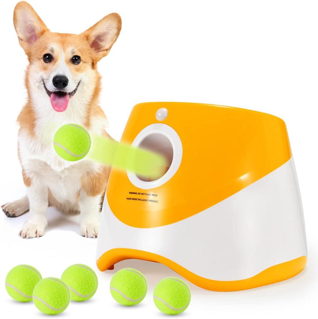 Durable High-Elastic Pet Tennis Ball Launcher with Ball